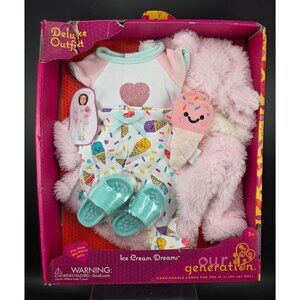 Our Generation Ice Cream Dreams Deluxe Doll Outfit For 18-Inch Dolls Includes